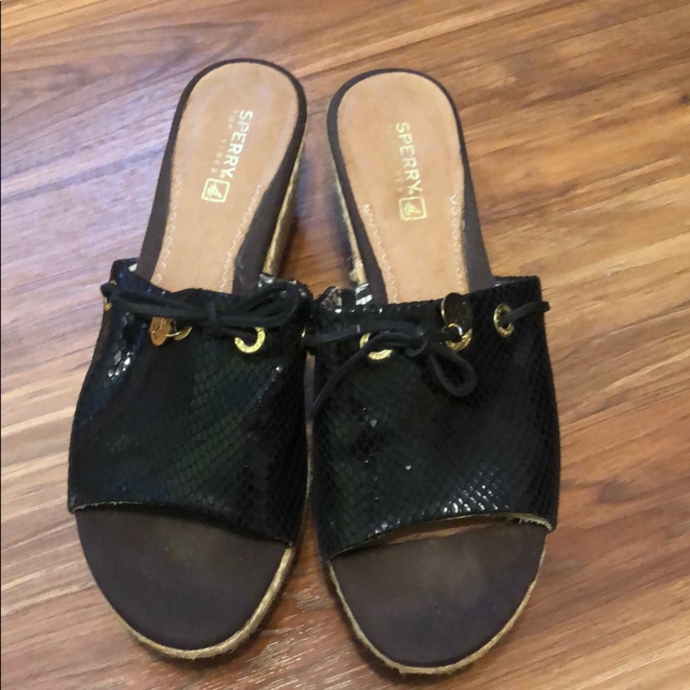 Sperry Slipon Espadrille Wedges